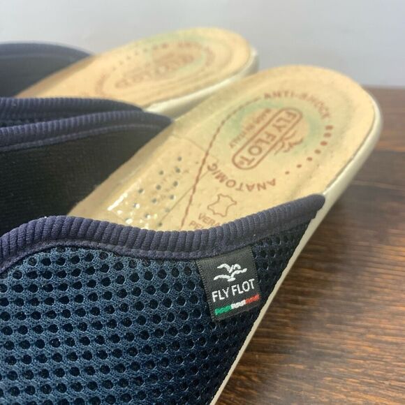 Fly Flot Women's Open Toe Anatomic Anti-Shock Slide Sandals Navy Blue Size 39 EU - Picture 3 of 11